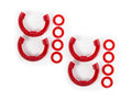 D-Ring Isolator Kit Red 2 Pair 3/4 Inch Rugged Ridge