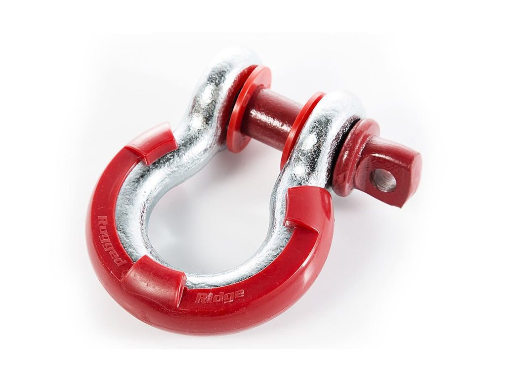 D-Ring Isolator Kit Red 2 Pair 3/4 Inch Rugged Ridge