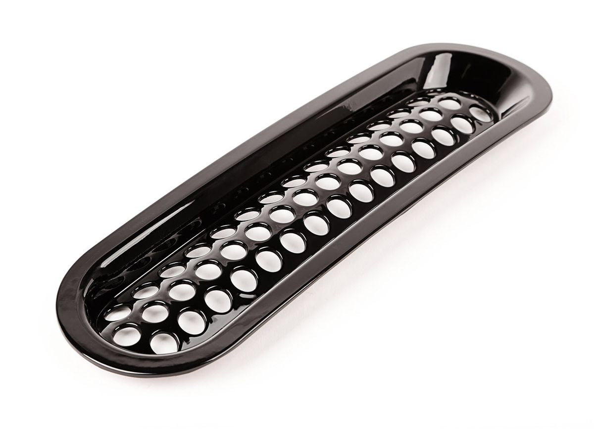 Grille Insert Kit Perforated Black 07-18 Jeep Wrangler Rugged Ridge