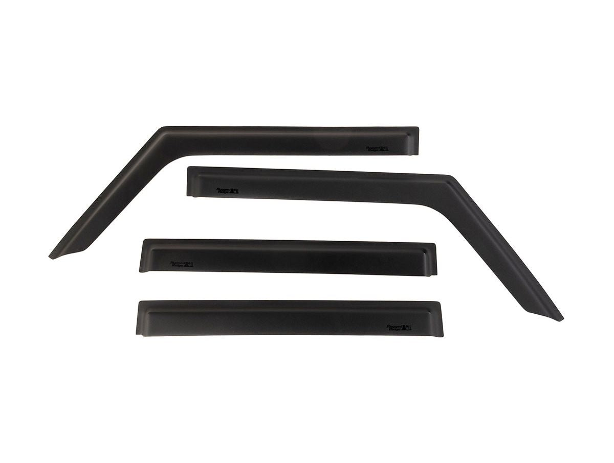 Window Visors Matte Black 18-Present Jeep Wrangler / 20-Present Gladiator Rugged Ridge