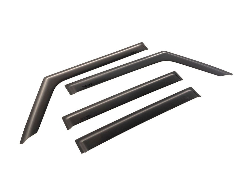 Window Visors Matte Black 18-Present Jeep Wrangler / 20-Present Gladiator Rugged Ridge