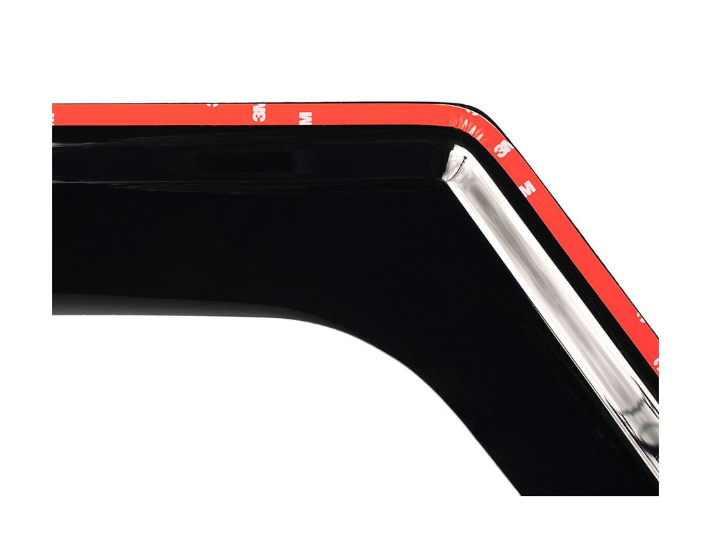 Window Visors Matte Black 18-Present Jeep Wrangler / 20-Present Gladiator Rugged Ridge