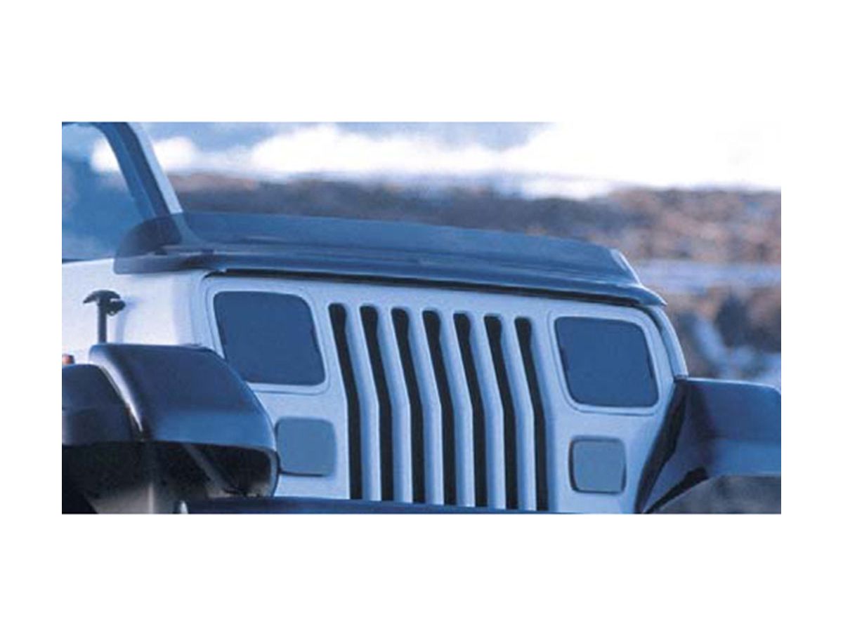Hood Bug Deflector Smoke 87-06 Jeep Wrangler YJ/TJ Rugged Ridge