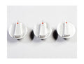 Dash Knob Kit Climate Control Aluminum Red 07-10 Jeep Wrangler JK Rugged Ridge