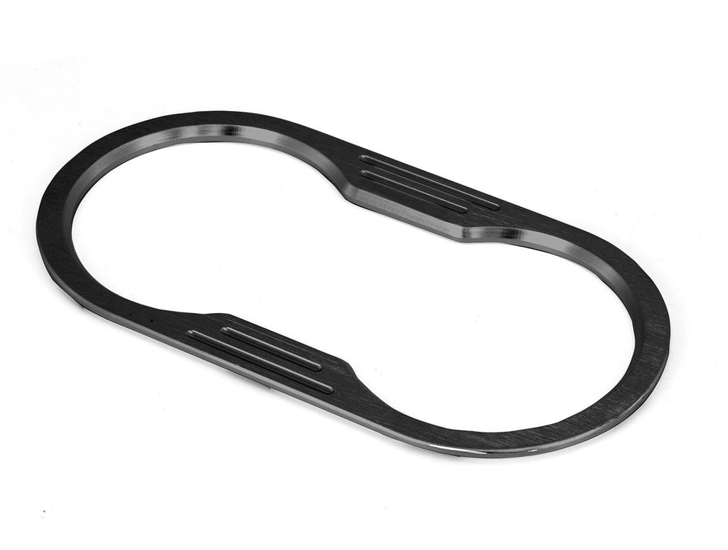 Cup Holder Trim Black Billet Aluminum 07-10 Jeep Wrangler JK Rugged Ridge