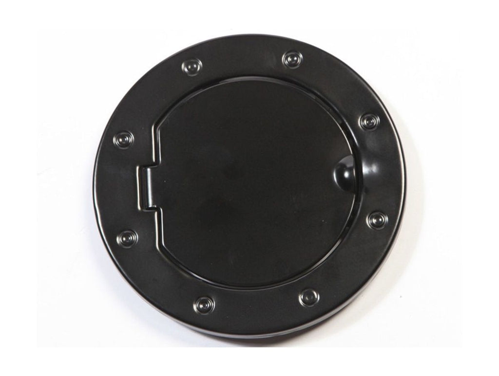 Gas Cap Door Non-Locking Black Aluminum 07-18 Jeep Wrangler JK Rugged Ridge