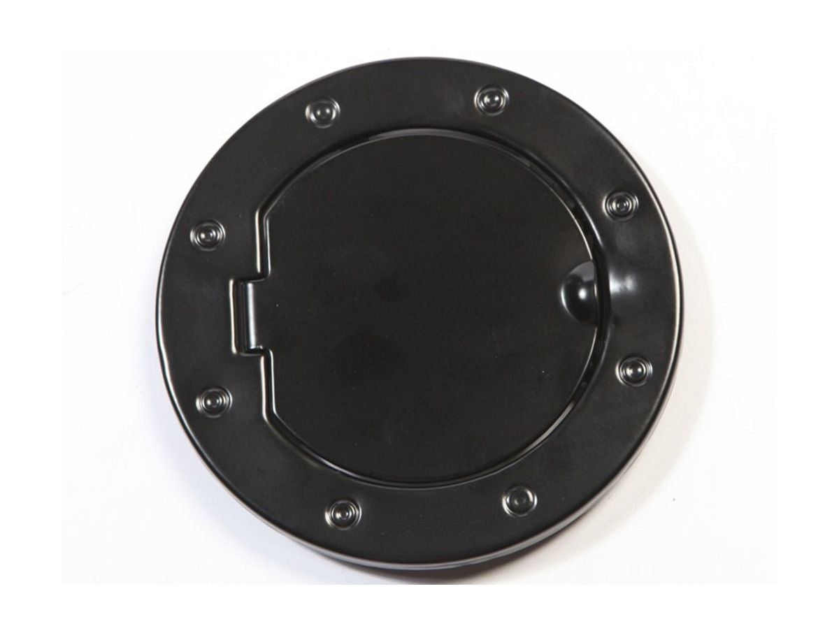 Gas Cap Door Non-Locking Black Aluminum 07-18 Jeep Wrangler JK Rugged Ridge