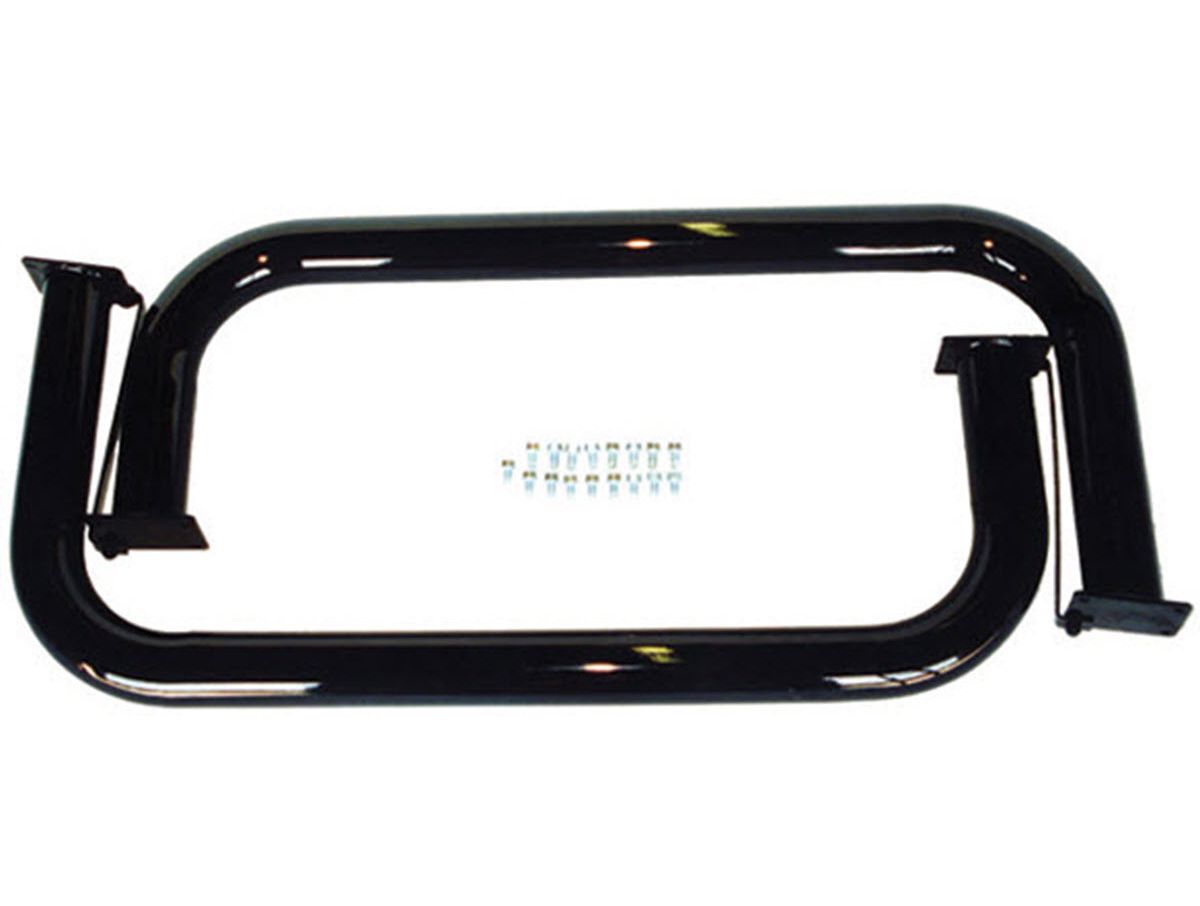 Tube Side Step Kit Black Round 76-86 Jeep CJ7 Rugged Ridge