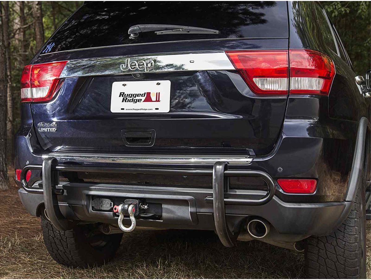 Bumper Guard Rear Black Double Tube 11-21 Grand Cherokee WK2 Rugged Ridge