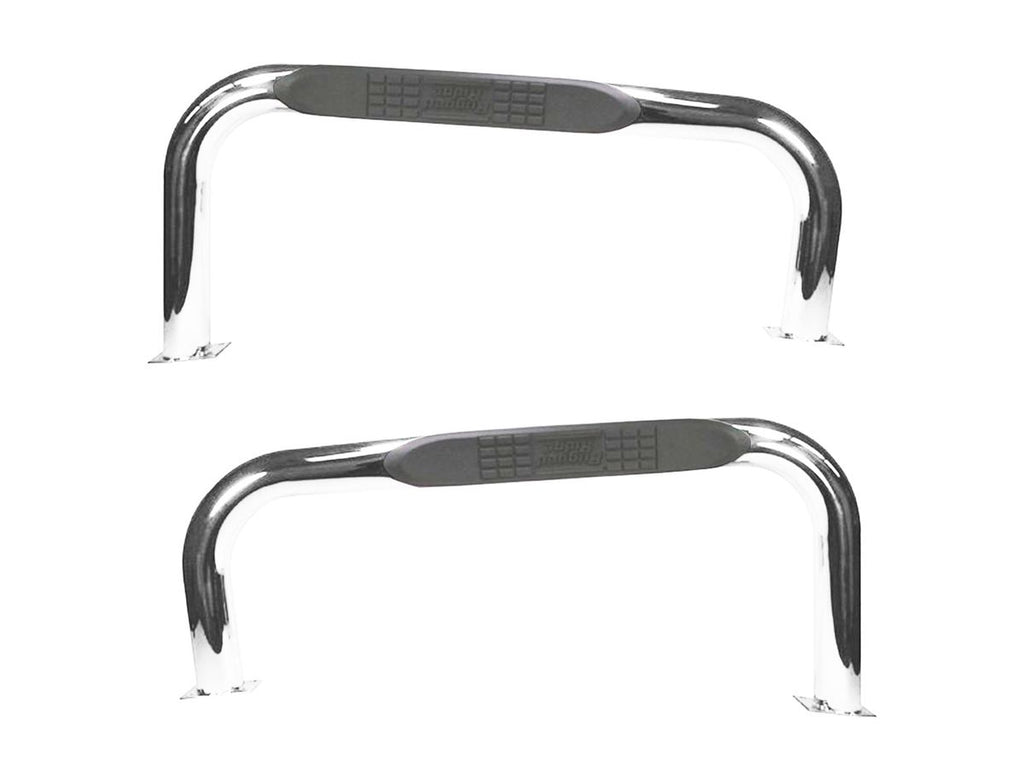 Side Step Kit Stainless Steel Tubular 76-83 Jeep CJ Rugged Ridge