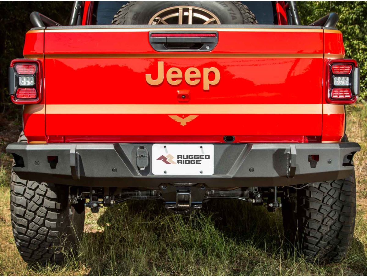HD Bumper Rear 20-Present Jeep Gladiator JT Rugged Ridge