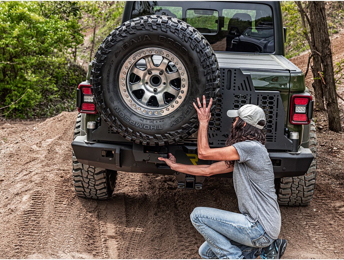 WingMate Rear Bumper Fits 2020-2024 Jeep Gladiator (RGR-11540.38) Rugged Ridge
