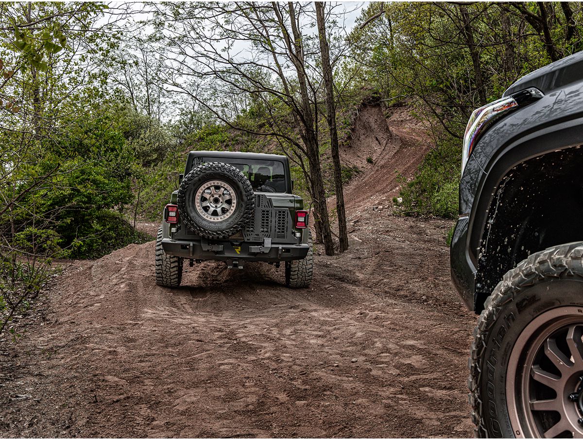 WingMate Rear Bumper Fits 2020-2024 Jeep Gladiator (RGR-11540.38) Rugged Ridge