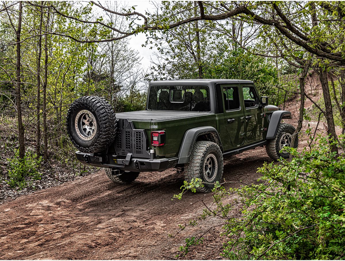 WingMate Rear Bumper Fits 2020-2024 Jeep Gladiator (RGR-11540.38) Rugged Ridge