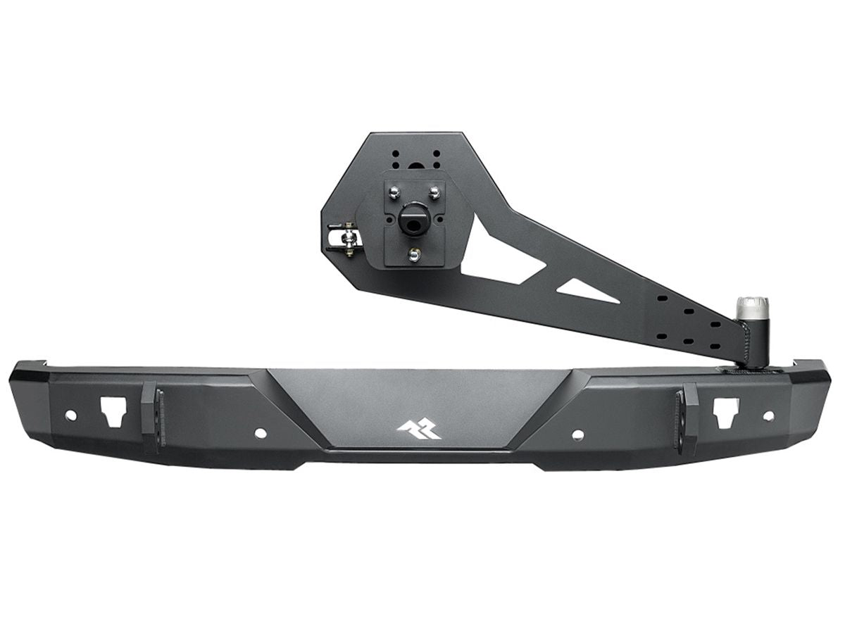 HD Bumper Rear W/ Swingout Black Jeep Rugged Ridge