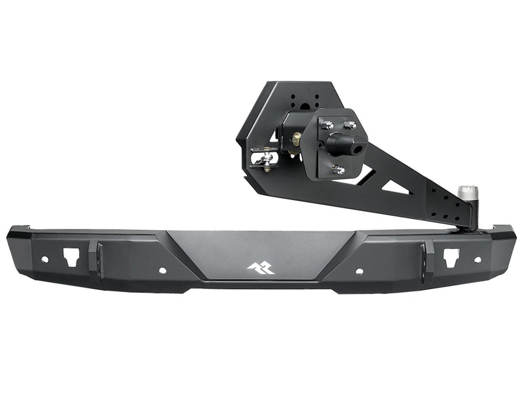 HD Bumper Rear W/ Swingout Black Jeep Rugged Ridge