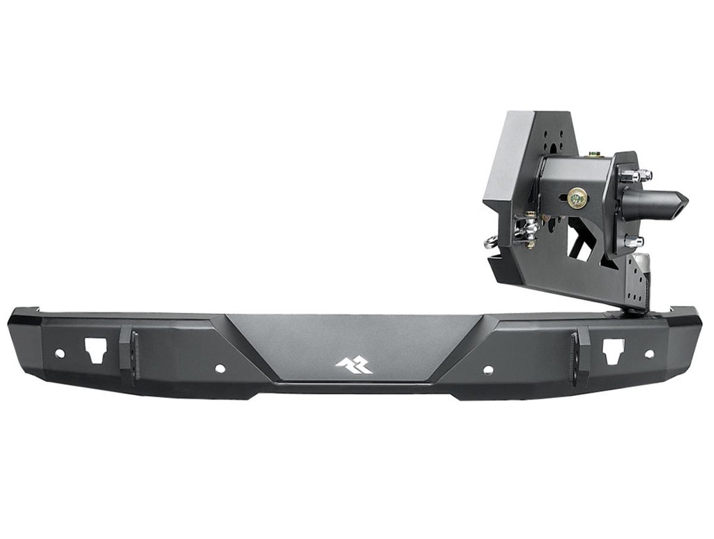 HD Bumper Rear W/ Swingout Black Jeep Rugged Ridge
