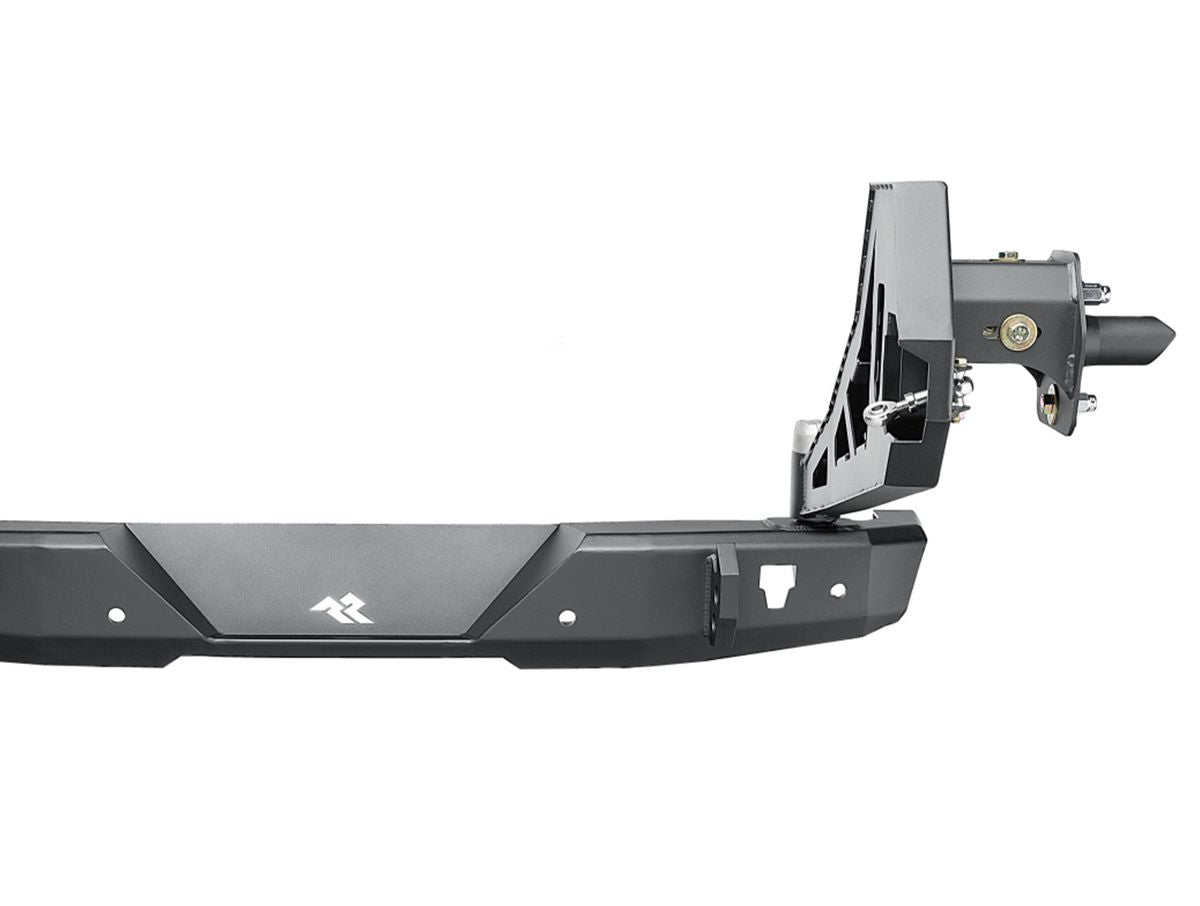 HD Bumper Rear W/ Swingout Black Jeep Rugged Ridge