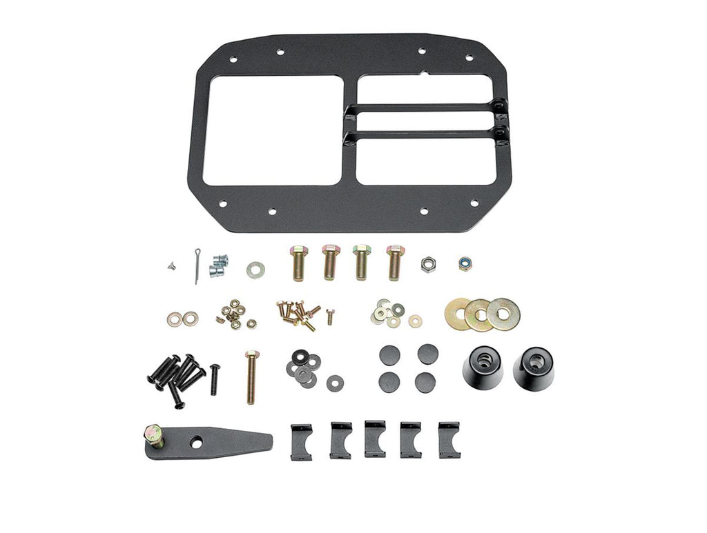 HD Bumper Rear W/ Swingout Black Jeep Rugged Ridge