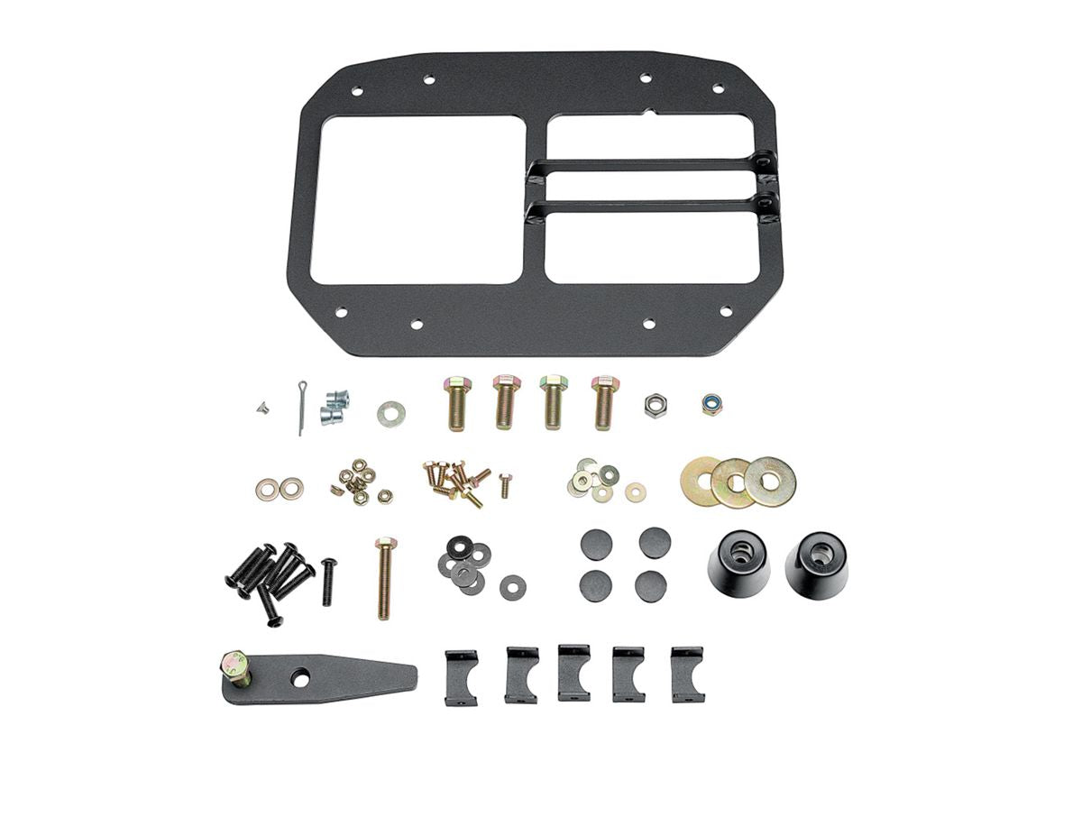 HD Bumper Rear W/ Swingout Black Jeep Rugged Ridge