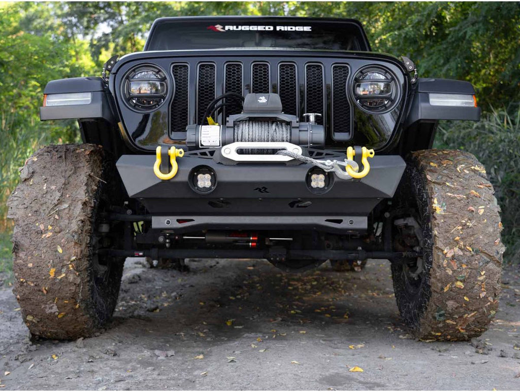 XOR Stubby Bumper Front 18-Present Jeep Wrangler Jl 20-Present Gladiator JT Rugged Ridge