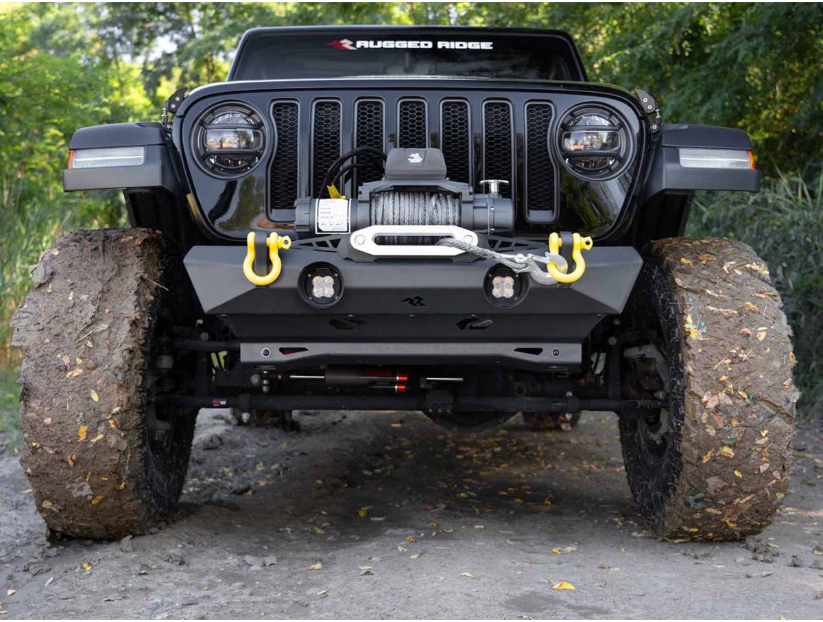 XOR Stubby Bumper Front 18-Present Jeep Wrangler Jl 20-Present Gladiator JT Rugged Ridge