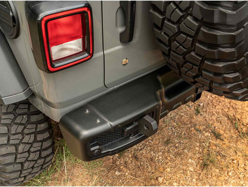 Spartacus Rear Bumper Black 18-Present Jeep Wrangler Jl Rugged Ridge