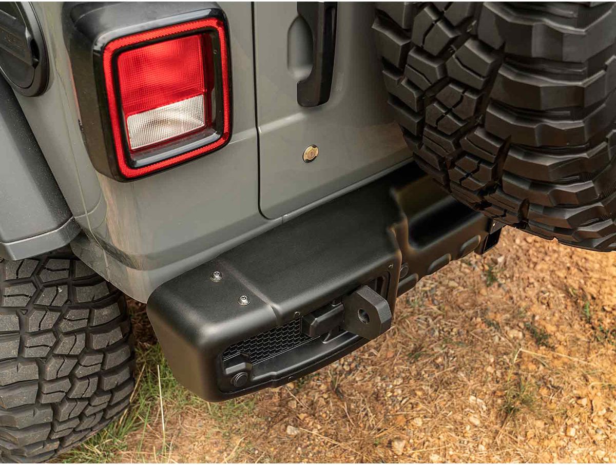 Spartacus Rear Bumper Black 18-Present Jeep Wrangler Jl Rugged Ridge