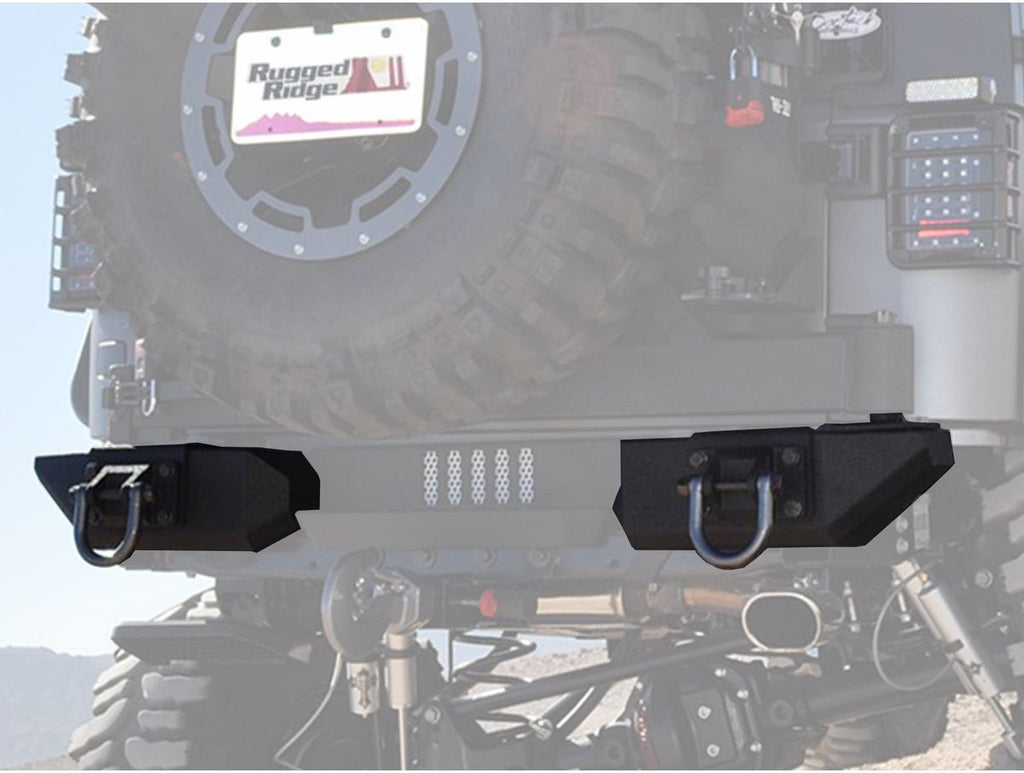 XHD Bumper Pods Rear Aluminum 07-18 Jeep Wrangler JK Rugged Ridge