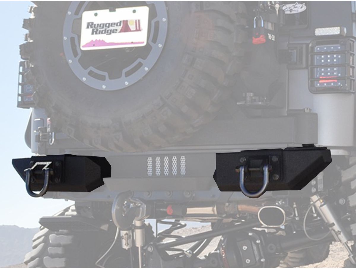 XHD Bumper Pods Rear Aluminum 07-18 Jeep Wrangler JK Rugged Ridge