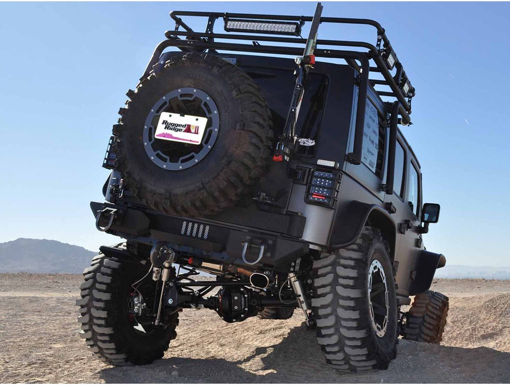 XHD Bumper Pods Rear Aluminum 07-18 Jeep Wrangler JK Rugged Ridge