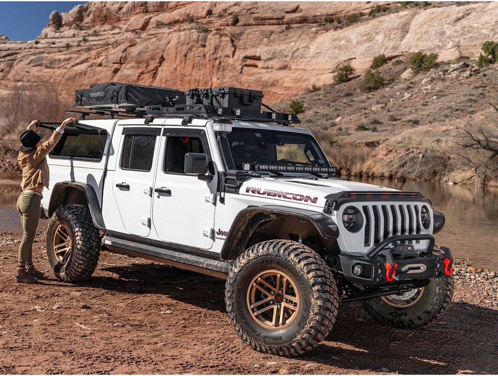 Arcus Front Bumper Set with Overrider 18-Present Jeep Jl/Jt Rugged Ridge