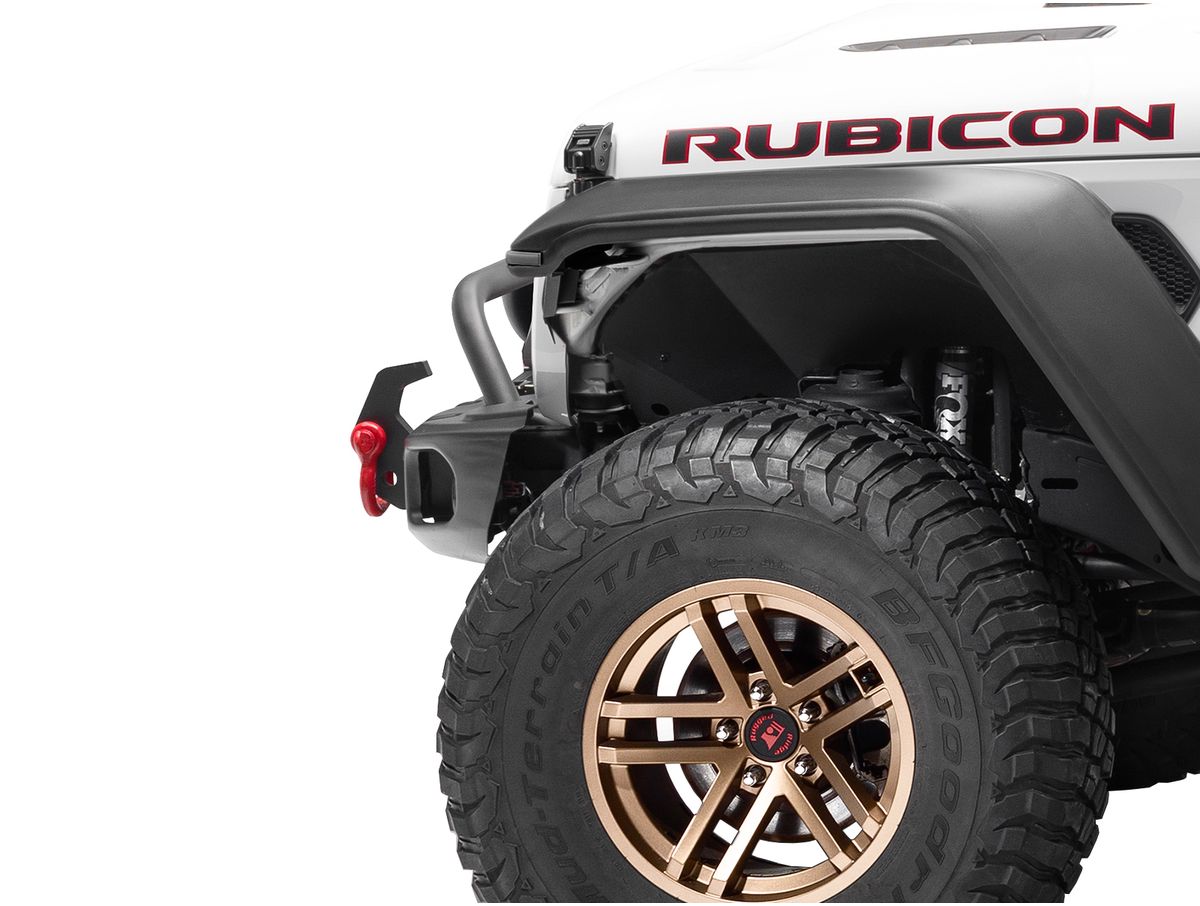 Arcus Front Bumper Tube Overrider Black 07-18 Jeep Wrangler JK Rugged Ridge