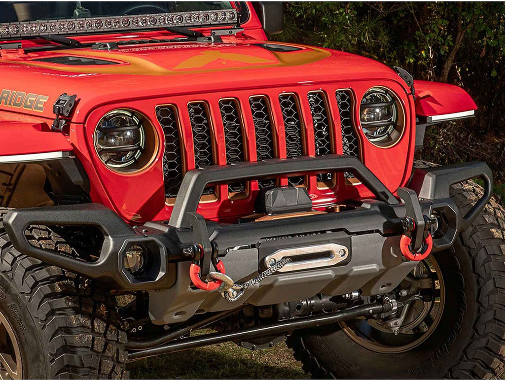 Venator Front Bumper W/Overrider & Winch Tray 18-20 Jl 20-Present Gladiator JT Rugged Ridge