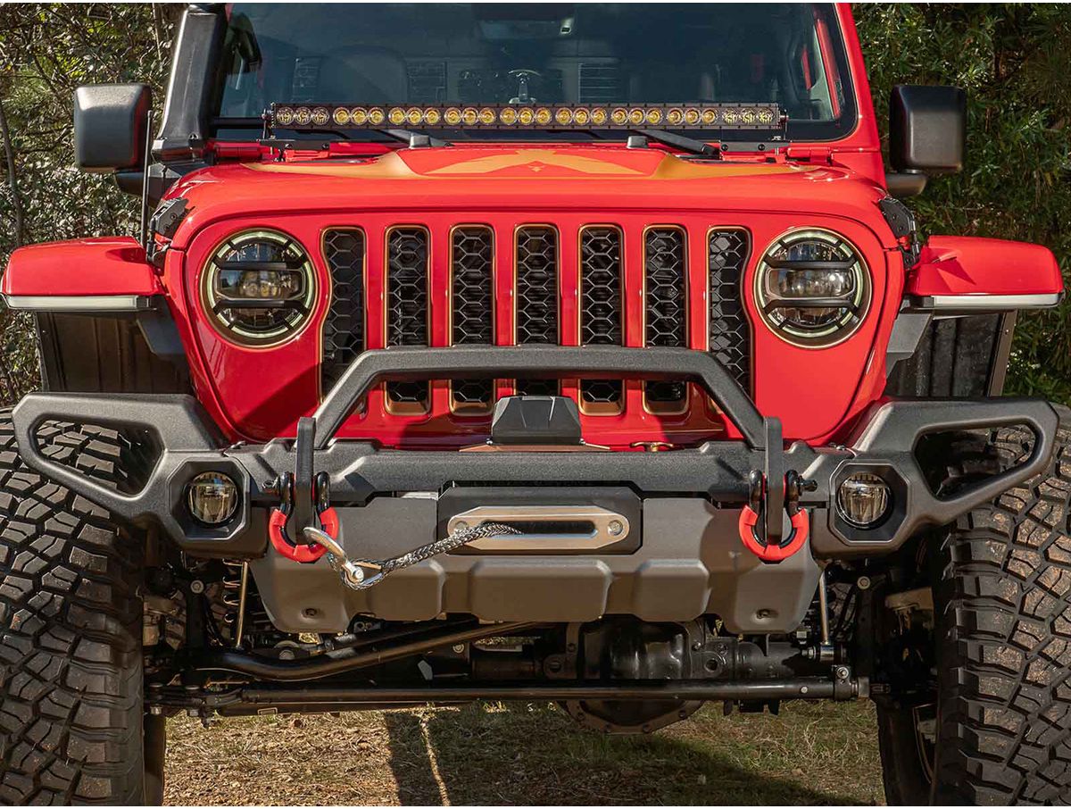Venator Front Bumper W/Overrider & Winch Tray 18-20 Jl 20-Present Gladiator JT Rugged Ridge