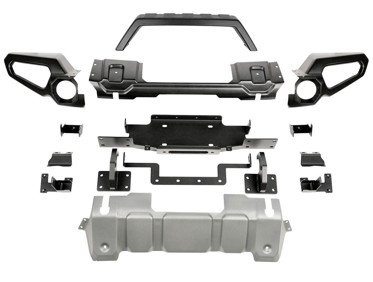 Venator Front Bumper W/Overrider & Winch Tray 18-20 Jl 20-Present Gladiator JT Rugged Ridge