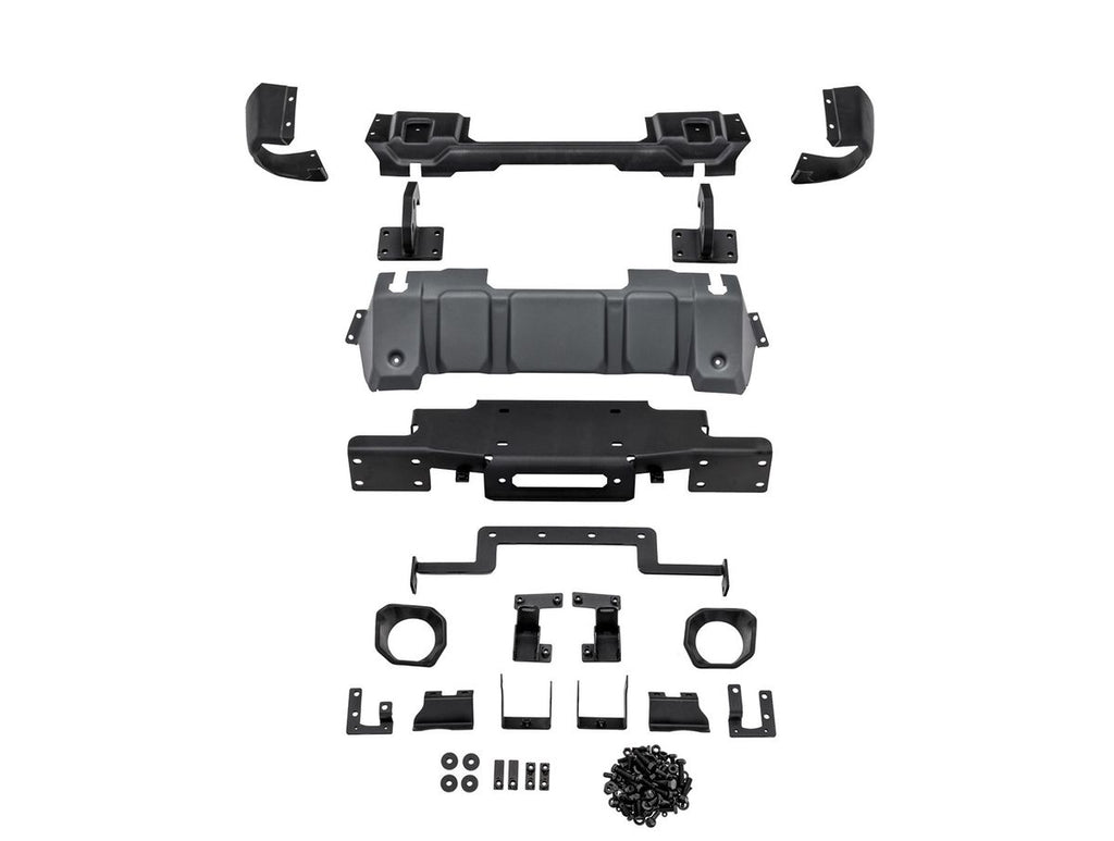 Venator Stubby Front Bumpersatin Blackjeep Rugged Ridge