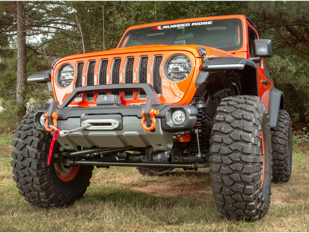Venator Stub Fr Bmpr W/O-ridersatin Blackjeep Rugged Ridge