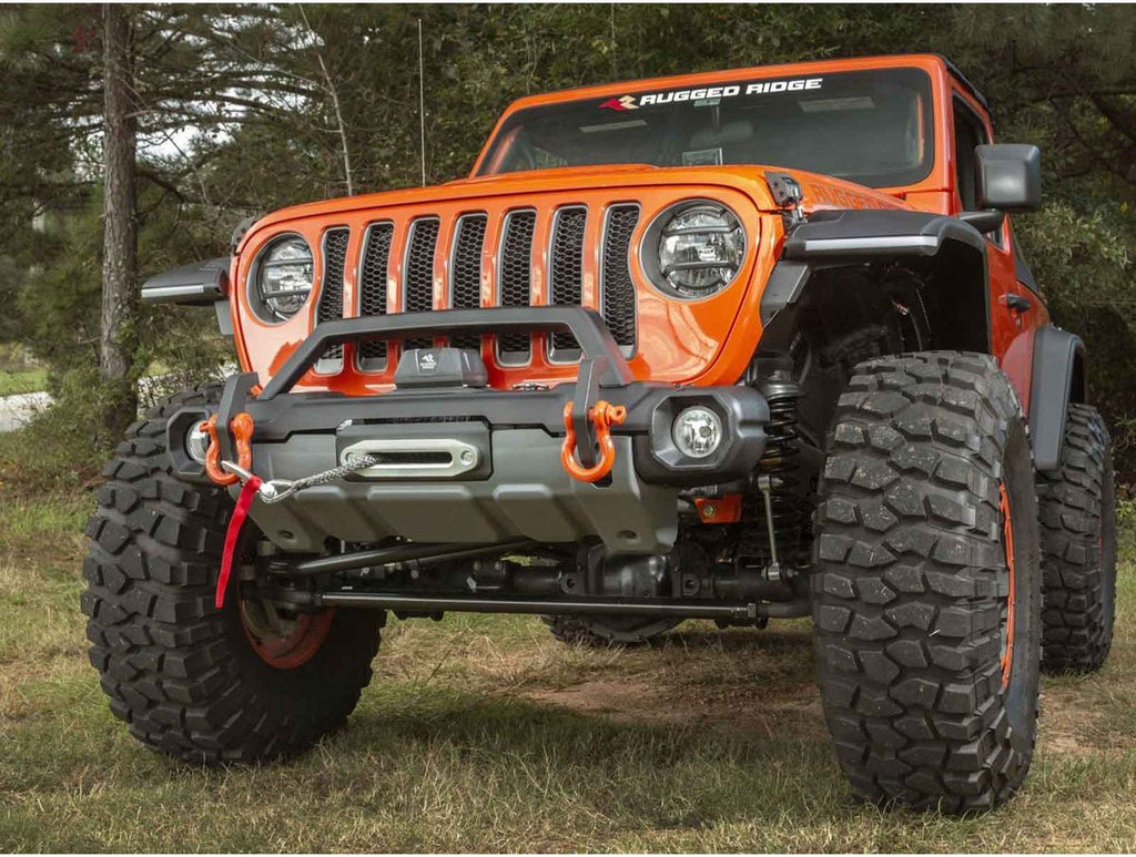 Venator Stub Fr Bmpr W/O-ridersatin Blackjeep Rugged Ridge
