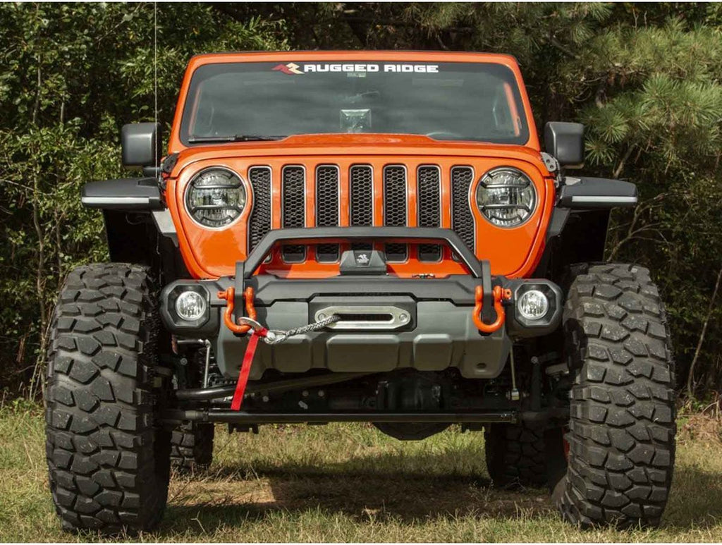 Venator Stub Fr Bmpr W/O-ridersatin Blackjeep Rugged Ridge