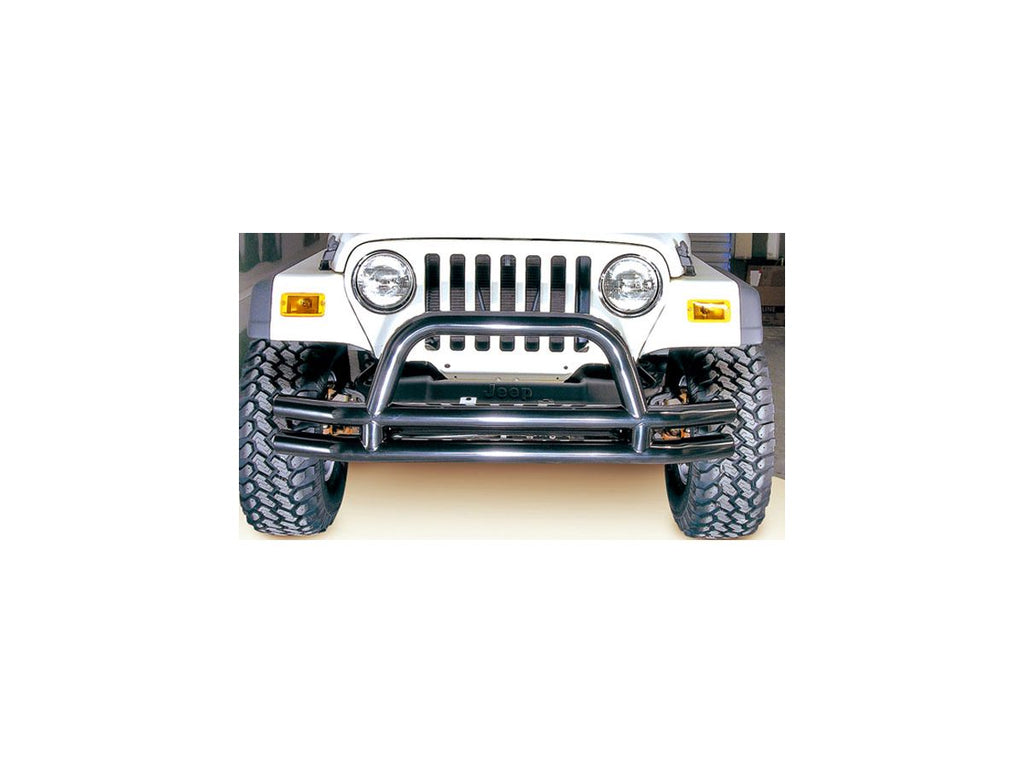 Double Tube Bumper Front 3 Inch Hoop 76-06 Jeep CJ/Wrangler YJ/TJ Rugged Ridge