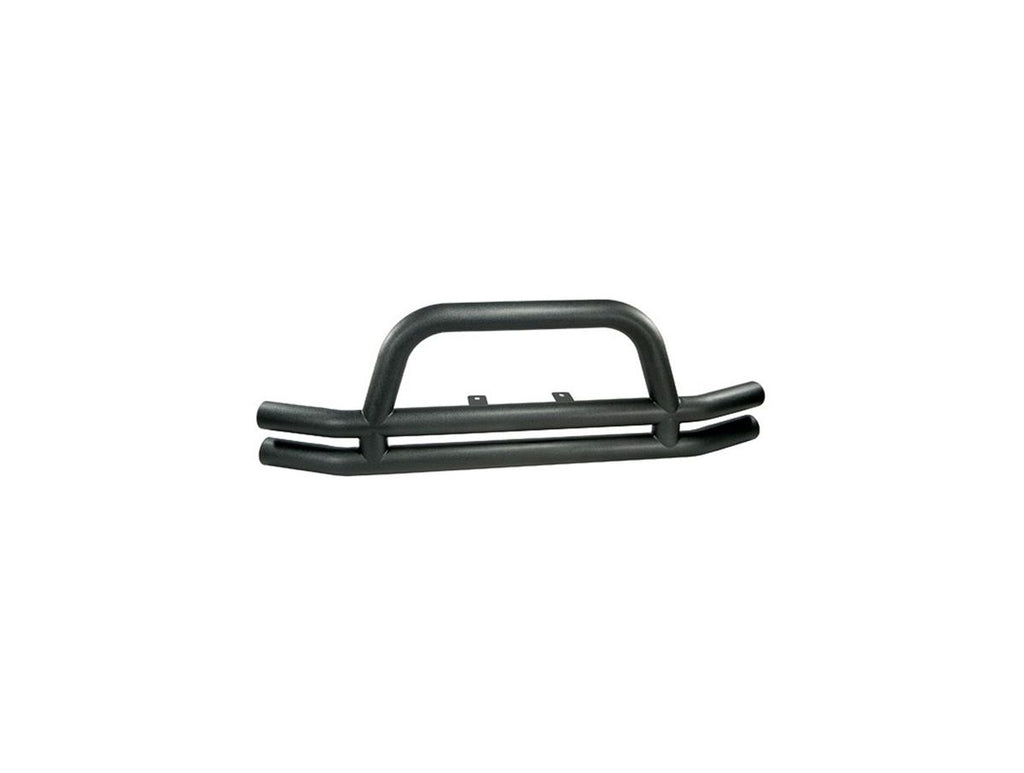 Double Tube Bumper Front 3 Inch With Raiser Textured Black 76-06 Jeep CJ/Wrangler YJ/TJ Rugged Ridge