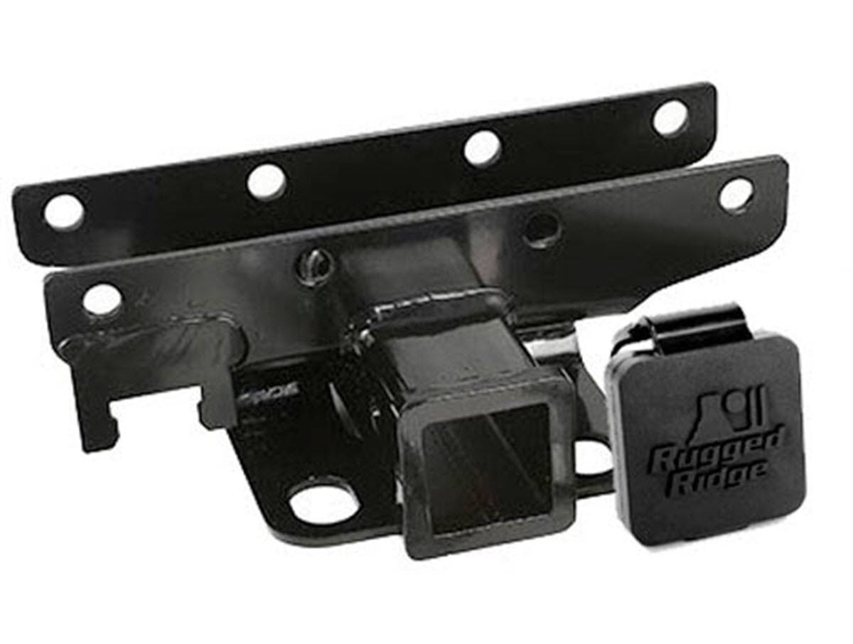 Trailer Hitch Kit Rugged Ridge Logo 07-18 Jeep Wrangler JK Rugged Ridge