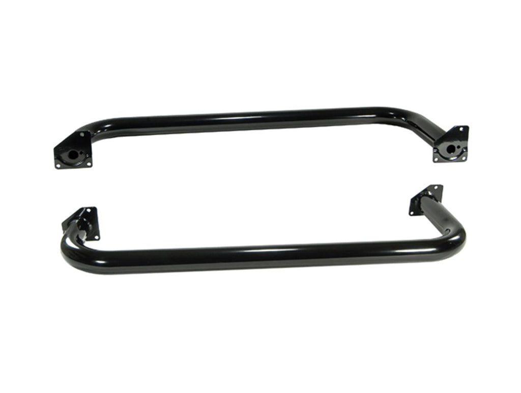 Tube Side Step Kit Round 3 Inch Gloss Black 97-06 Jeep Wrangler TJ Rugged Ridge