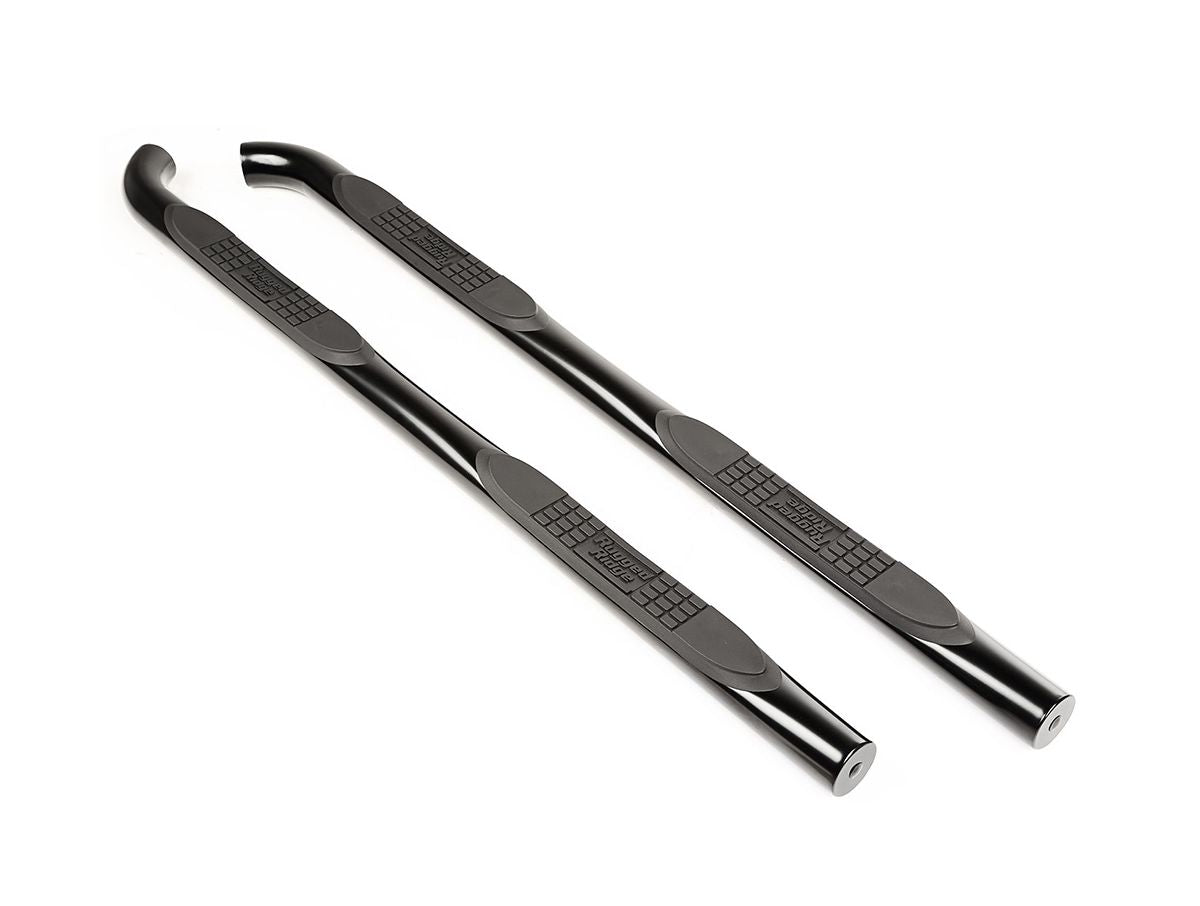 Tube Side Step Kit Round 3 Inch Black 15-21 Jeep Renegade Bu Rugged Ridge