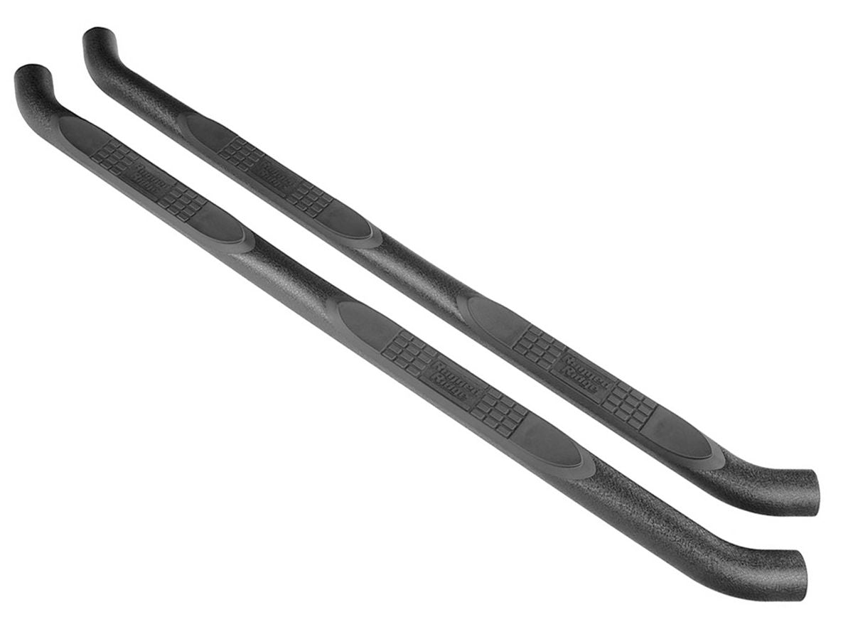 Side Step 3 Inch Round Black 18-Present Wrangler Unlimited JLU 4 Door Rugged Ridge