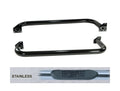 Tube Side Step Kit Round 3 Inch Stainless Steel 87-95 Wrangler YJ Rugged Ridge
