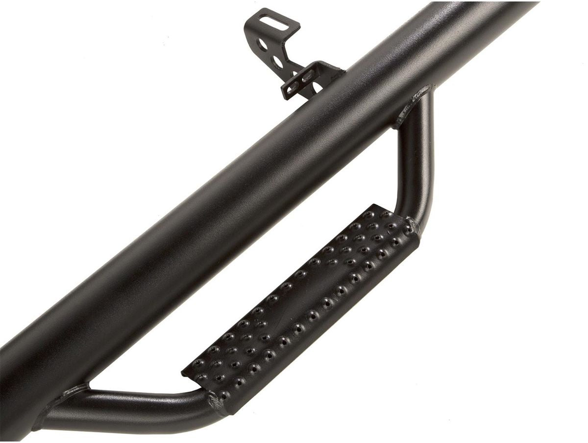 Spartan Nerf Bar Kit Textured Black 18-Present Jeep Wrangler JLU 4 Door Rugged Ridge