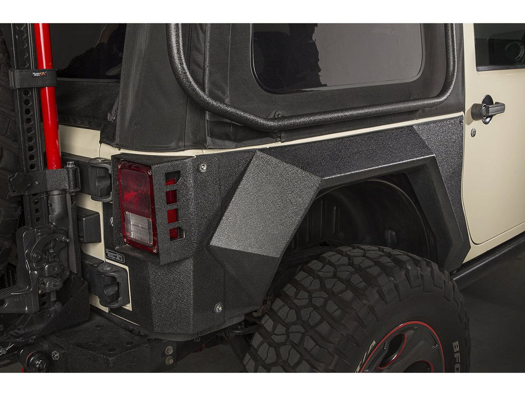 XHD Armor Fender Kit Rear Pair 07-18 Jeep Wrangler JK 2 Door Rugged Ridge