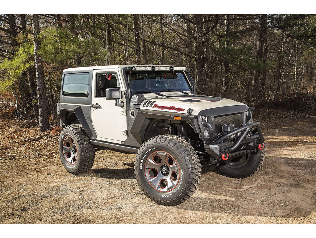 XHD Armor Fender Kit Rear Pair 07-18 Jeep Wrangler JK 2 Door Rugged Ridge